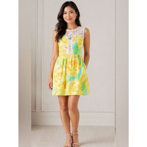 Lilly Pulitzer Reagan Dress Sunglow Yellow First Impressions HTF